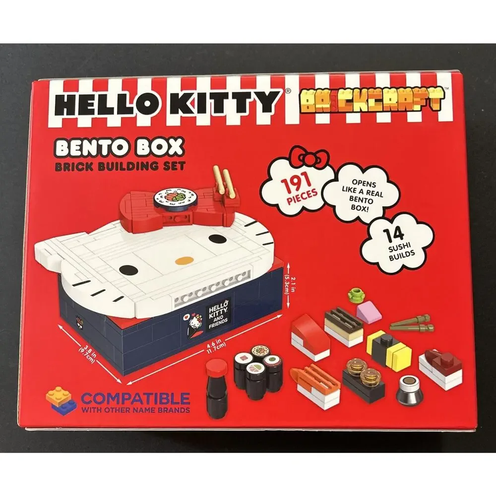 Brickcraft Sanrio Hello Kitty Bento Box Brick Building Set Brand New & Sealed!